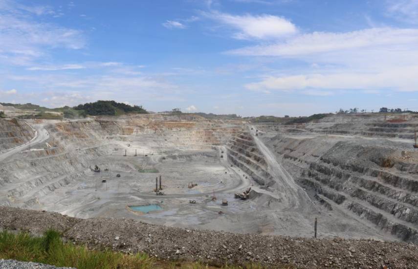 J.ANDRADE | El tajo o excavación a cielo abierto en el proyecto de Cobre Panamá, ubicado en Donoso, provincia de Colón.