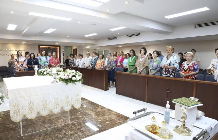 Cortesía | Grupo de Damas Guadalupanas en misa conmemorativa en Iglesia de Nuestra Señora de Guadalupe.