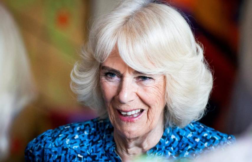 (FILES) Britain's Queen Camilla, patron of Roald Dahl's Marvellous Children's Charity, meets nurses and members of staff during a visit to the Royal London Hospital in London to mark International Nurses Day on May 9, 2024. - Britain's Queen Camilla, 77, has been forced to postpone her engagements for this week because of a chest infection, Buckingham Palace said on November 5, 2024. (Photo by Aaron Chown / POOL / AFP)