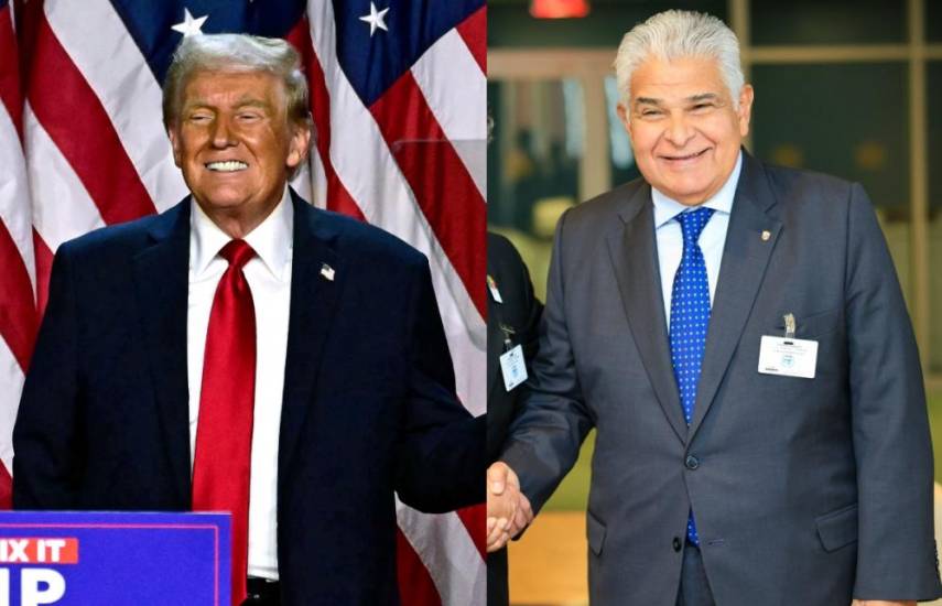 AFP/ML | El presidente Donald Trump y el mandatario José Raúl Mulino.