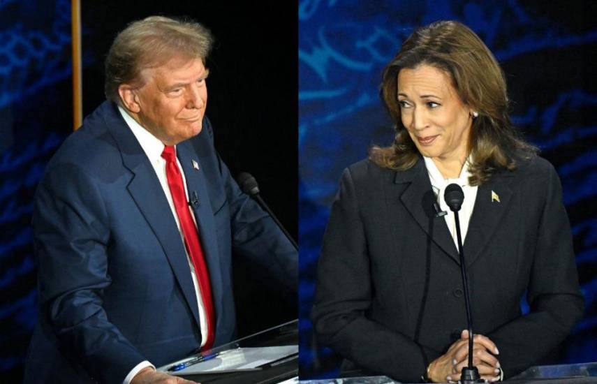 AFP | Kamala Harris y Donald Trump.