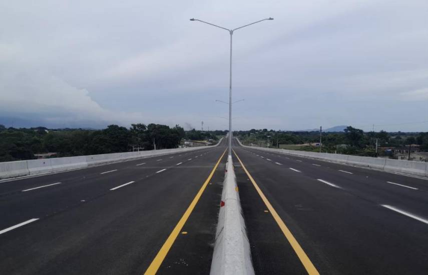 Apertura del nuevo viaducto de La Chorrera