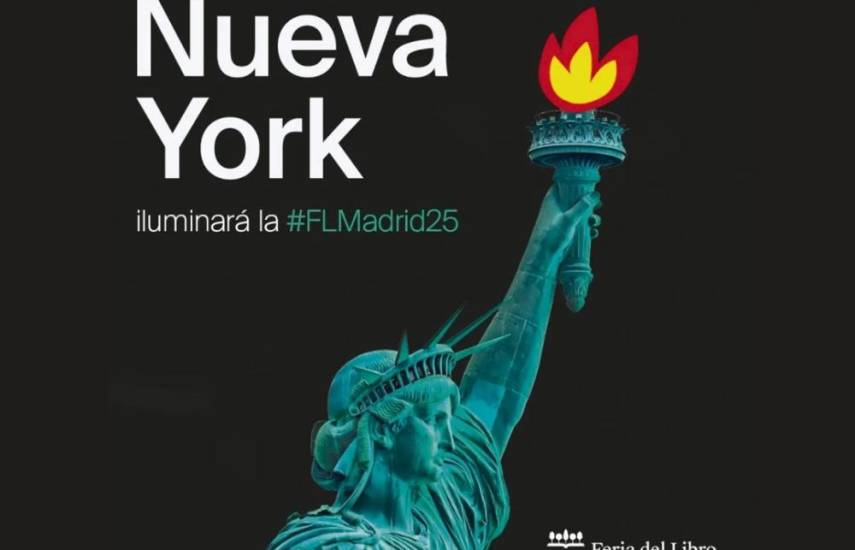La Feria del Libro de Madrid en 2025 estará iluminada por Nueva York