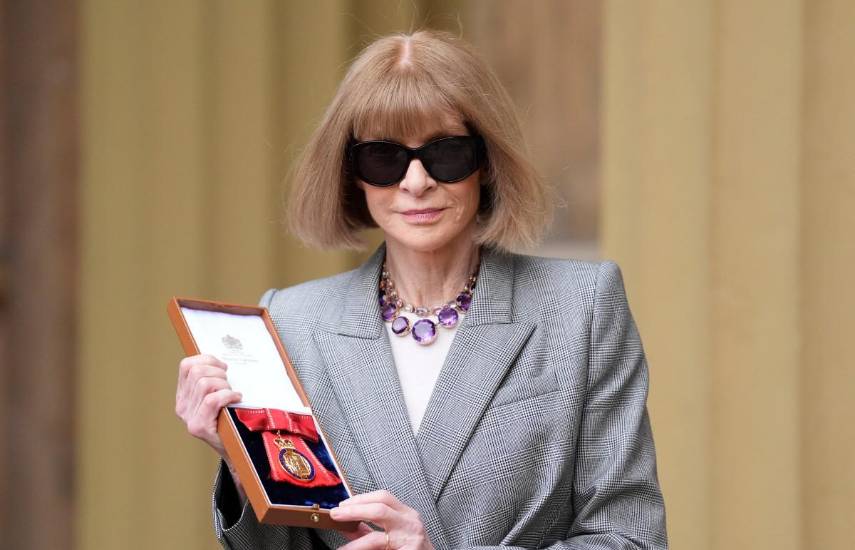 Anna Wintour, editora en jefe británico-estadounidense de Vogue.