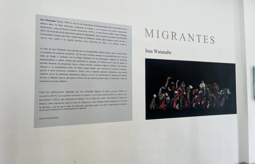 La exposición “Migrantes”, de la reconocida ilustradora peruana Issa Watanabe.