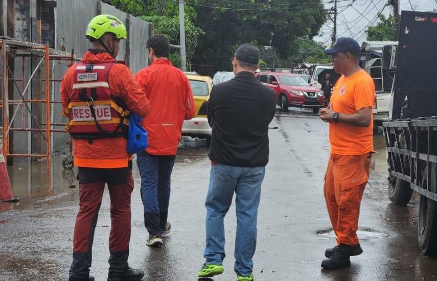 Sinaproc reporta más de 103 familias afectadas por las lluvias en la región metropolitana