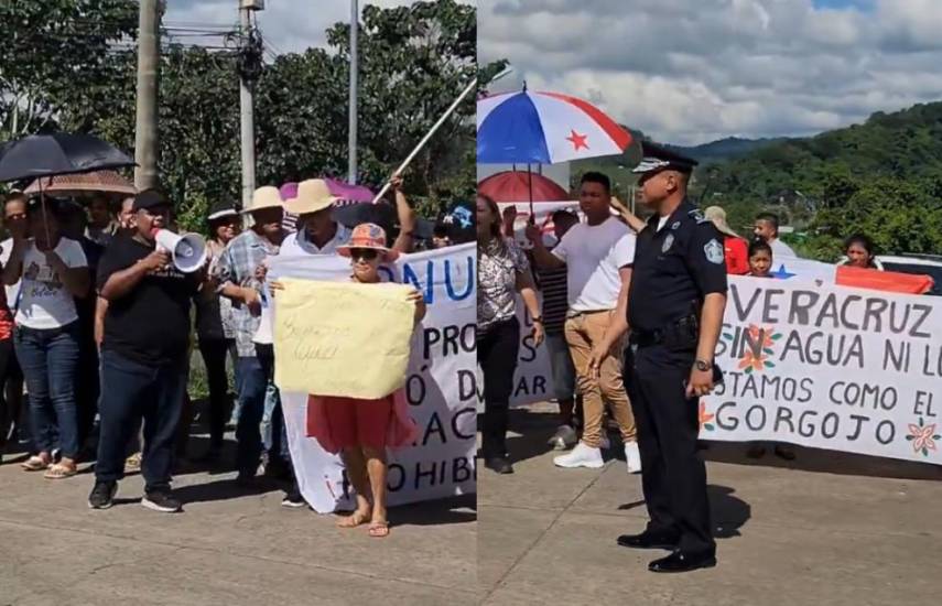 Residentes de Veracruz protestan por falta de agua potable