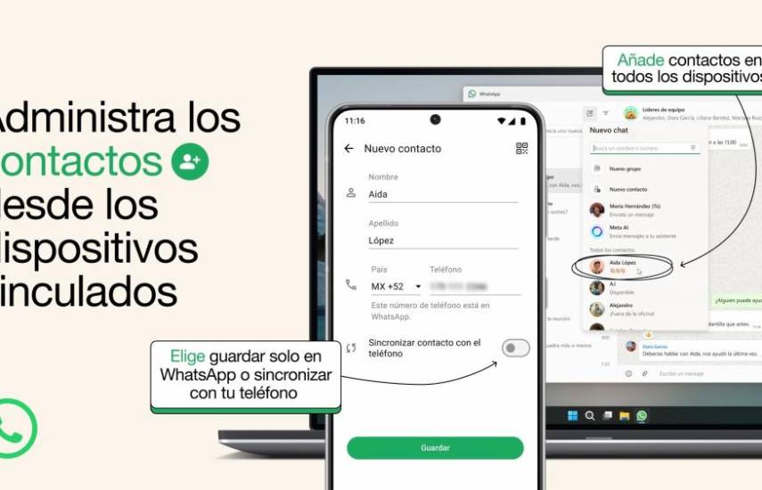 WhatsApp permitirá añadir y gestionar los contactos dentro de la ‘app’