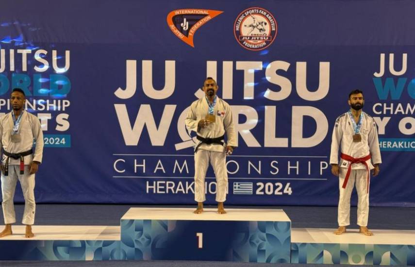 El panameño César Pérez gana oro en Mundial de Jiujitsu en Grecia