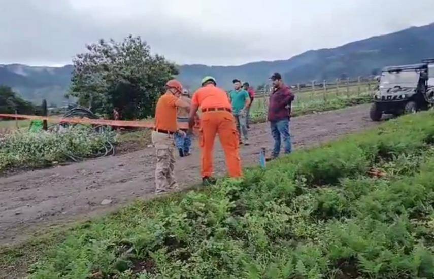 Colapsó tramo de carretera en Cerro Punta, Chiriquí