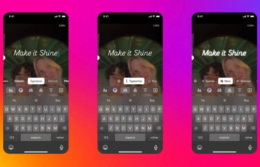 Instagram añade nuevas opciones de texto para expresarse en reels, historias y fotos